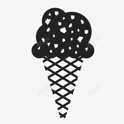 冰淇淋筒夏天信号图标svg_新图网 https://ixintu.com 信号 冰淇淋筒 冷的 另一个 夏天 新鲜的 标记 检查的 热的 甜的 食物