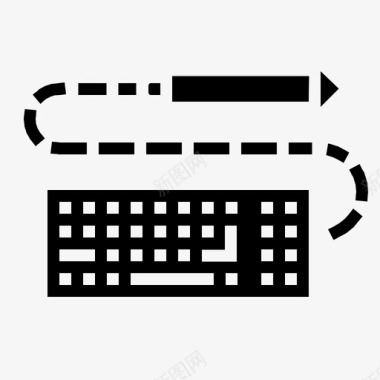 键盘网页搜索引擎优化开发第二卷固体图标图标