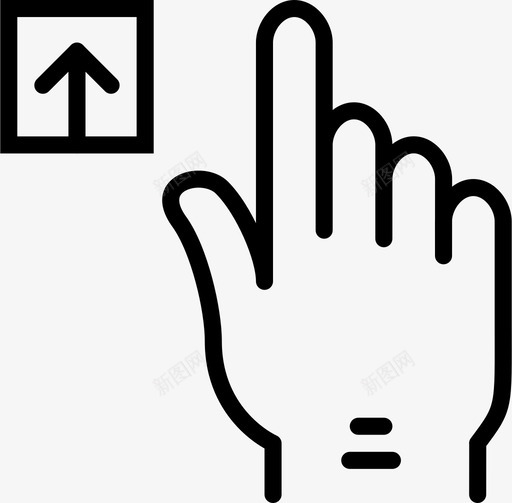 上传手势传输同步图标svg_新图网 https://ixintu.com 上传手势 传输 发送 同步 手 手指 文件 点击 粉碎图标手势轮廓