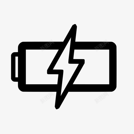 充电电池螺栓图标svg_新图网 https://ixintu.com 充电 电 电池 电源 电话 能量 螺栓 闪电