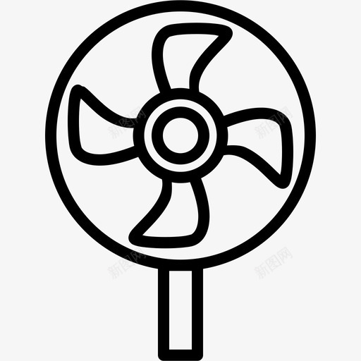 风扇冷冷却器图标svg_新图网 https://ixintu.com weel 冷 冷却 冷却器 支架 电子设备第2卷 电气 电流 风扇