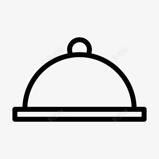 cloche餐厅nogginboggin图标svg_新图网 https://ixintu.com cloche nogginboggin 厨房 头饰 帽子 烹饪 顶盖 食物 餐厅 餐食
