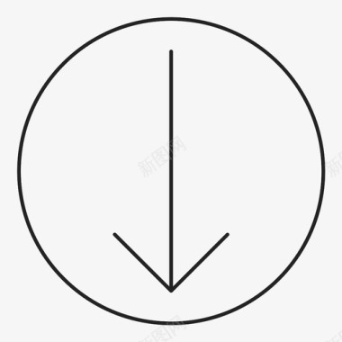 gns arrows 001  circle 2 down图标图标
