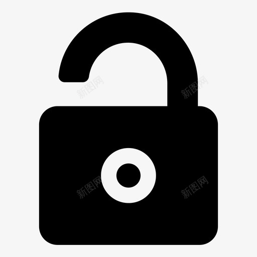 解锁安全保护图标svg_新图网 https://ixintu.com 不安全 保护 安全 打开 符号第一卷 组合 解锁 进入 门