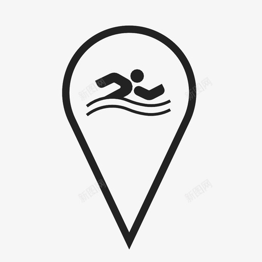 游泳比赛游泳池图标svg_新图网 https://ixintu.com 比赛 游泳 游泳池 运动