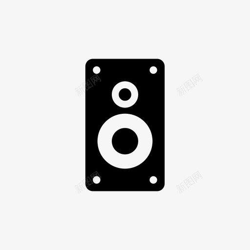 扬声器听听音乐图标svg_新图网 https://ixintu.com 低音 听 听音乐 扬声器 清晰的音乐 电子 音频