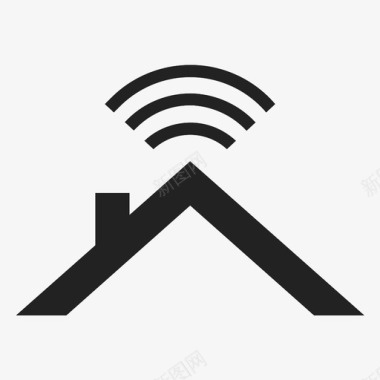 房屋警报wifi信号图标图标