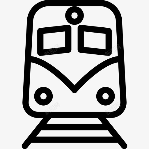 火车通勤引擎图标svg_新图网 https://ixintu.com 乘客 地铁 引擎 火车 车辆 运输 运输线路图标 通勤 铁路