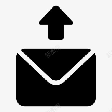 发送邮件加号指示图标图标