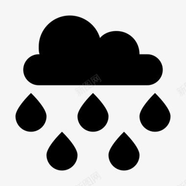 雨云出售下雨图标图标