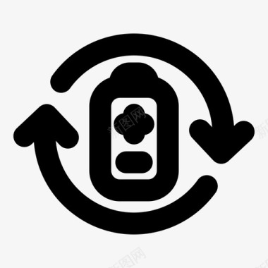 回收电池充电镍图标图标
