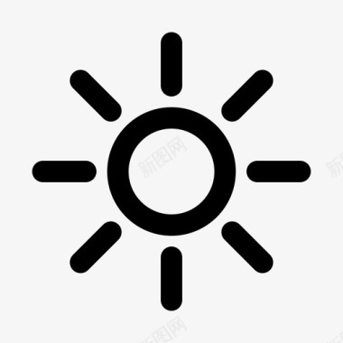 亮度用户界面阳光图标图标
