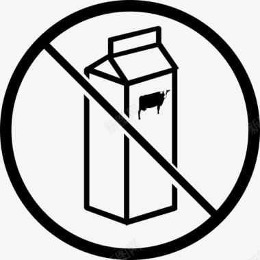 不含乳制品牛奶乳制品图标图标