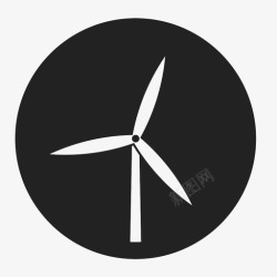堂吉诃德风力涡轮机自然动力磨坊图标高清图片