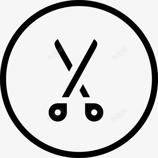 剪刀编辑器用户界面圆形实心卷2图标svg_新图网 https://ixintu.com 剪刀 编辑器用户界面圆形实心卷2