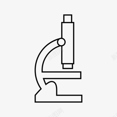 显微镜生物学化学图标图标