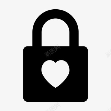 爱情锁秘密情感隐私图标图标
