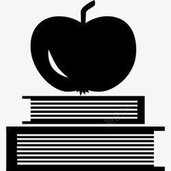 苹果在上书和苹果在上面教育学术2图标高清图片