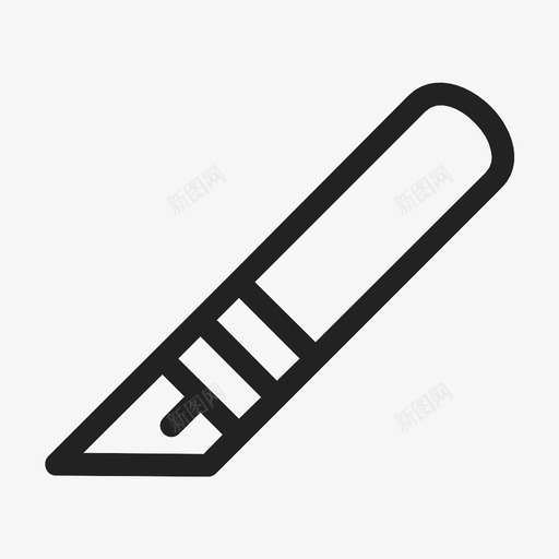 实用刀物品切割图标svg_新图网 https://ixintu.com 切割 实用刀 展示件 工具 文具 物品 设计 项目