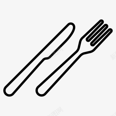 刀和叉饭叉和刀图标图标