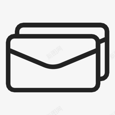 多封邮件电子信函收件箱图标图标