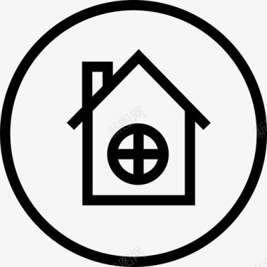 住宅围栏家庭图标图标