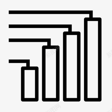 柱状图性能度量图标图标