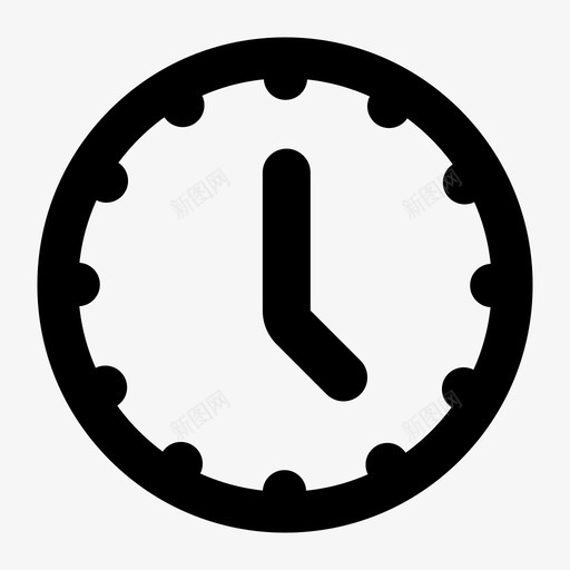 时钟模拟钟面图标svg_新图网 https://ixintu.com 分钟 小时 数字 时钟 时间 模拟 秒 钟面