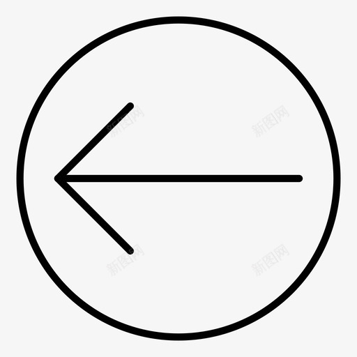 左箭头路线上一个图标svg_新图网 https://ixintu.com 上一个 基数 导航 左箭头 方向 箭头左方向上一个 罗盘 西 路线