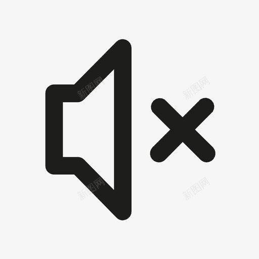 静音音频降低图标svg_新图网 https://ixintu.com 无声音 降低 静音 音量 音量降低 音频