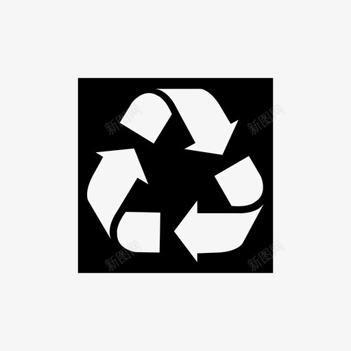回收废纸废品图标svg_新图网 https://ixintu.com 回收 废品 废纸