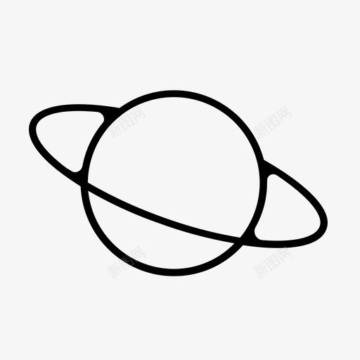 土星占星术星系图标svg_新图网 https://ixintu.com 光环 占星术 土星 太空 太阳 星系 行星