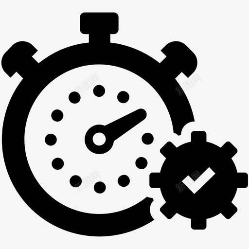 进步秒表生产力图标svg_新图网 https://ixintu.com 前进 增益 增长 改进 生产力 秒表 绩效 计时器 进步