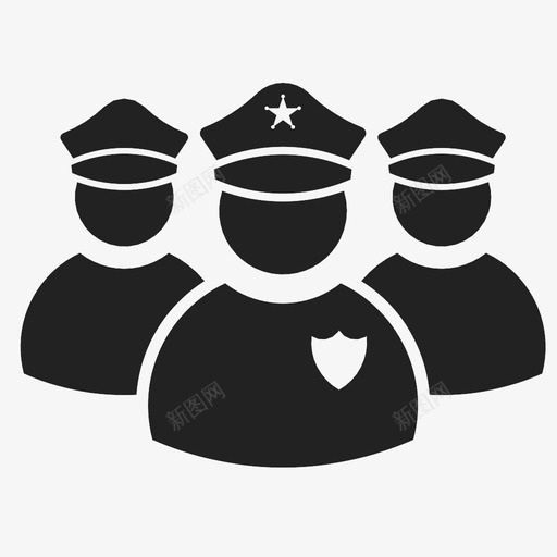 警察保安人员图标svg_新图网 https://ixintu.com 人员 保安 小组 工作 攻击 服务 警察 部队 防卫