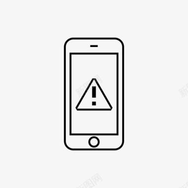 智能手机警报android感叹号图标图标