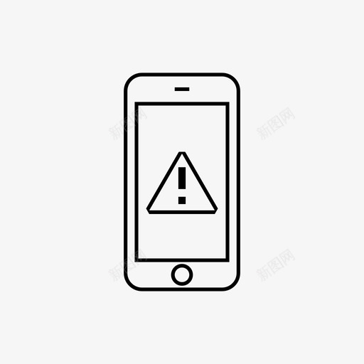 智能手机警报android感叹号图标svg_新图网 https://ixintu.com android 感叹号 智能手机1px厚 智能手机警报 移动 警告 问题