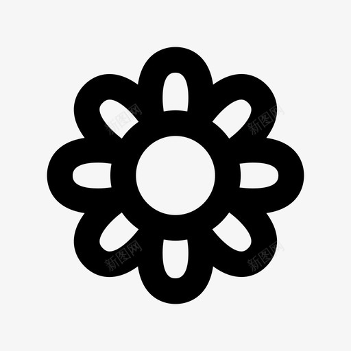 花芳香花瓣图标svg_新图网 https://ixintu.com 图像 水疗花 美容和水疗材料设计图标 自然美 花 花瓣 芳香