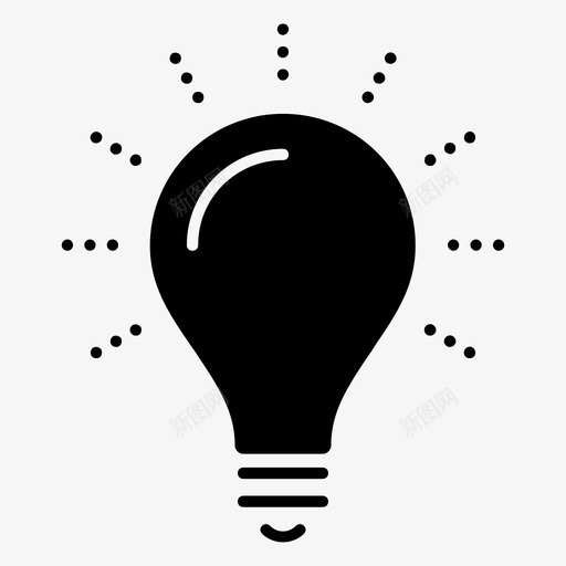 灯泡关闭开关图标svg_新图网 https://ixintu.com 关闭 创新 开关 想法 打开 明亮 灯泡 电力 购买