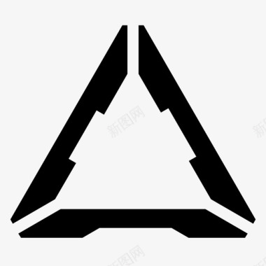 三角形形状科学图标图标