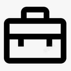 银行卡多功能应用公文包手提箱信号图标高清图片
