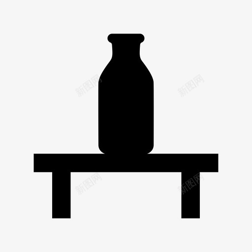 桌子家具材料标图标svg_新图网 https://ixintu.com 家具材料设计图标 桌子