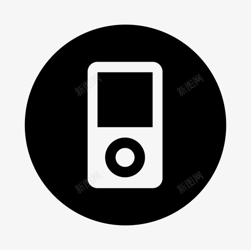 mp3播放器nope音乐图标svg_新图网 https://ixintu.com apple gold hold ipod mp3播放器 nope 圆形实心设备图标集 已售 粗体 设备 音乐