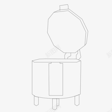 窑炉陶瓷图标图标