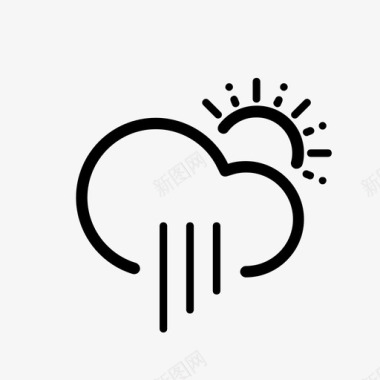 天雨云出售降水图标图标