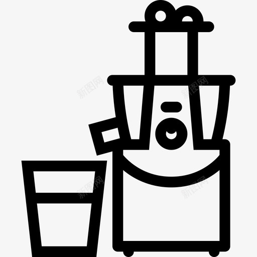 榨汁机多愁善感派图标svg_新图网 https://ixintu.com 厨房 堵塞 多愁善感 小工具 干燥 成型 技术 榨汁机 派 电器 电器概述