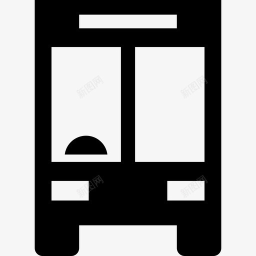 正面巴士交通工具指向性图标svg_新图网 https://ixintu.com 交通工具 指向性图标 正面巴士