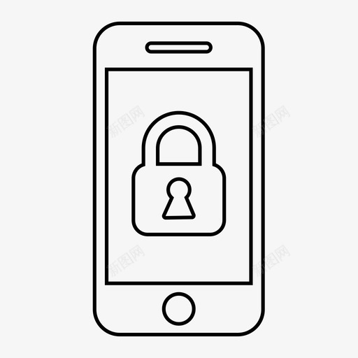 智能手机锁安全保护图标svg_新图网 https://ixintu.com 保护 安全 密码 手机 智能手机锁 移动集合1 网络钓鱼 钥匙 防护