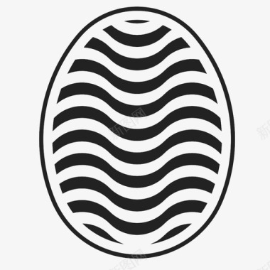 复活节彩蛋纺纱派图标图标