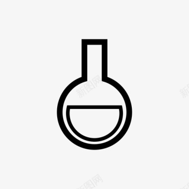 圆瓶液体实验室图标图标