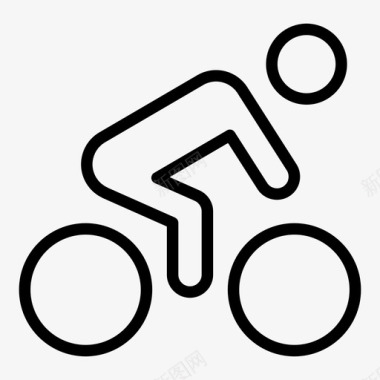自行车两轮车旅行图标图标